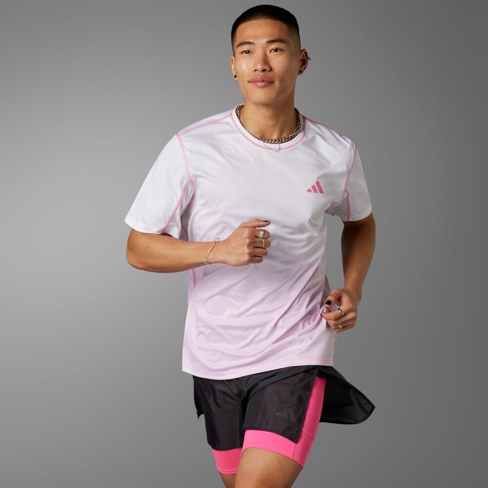 

Футболка Adidas Tokyo Running Short Sleeve T-Shirt, цвет Clear Pink