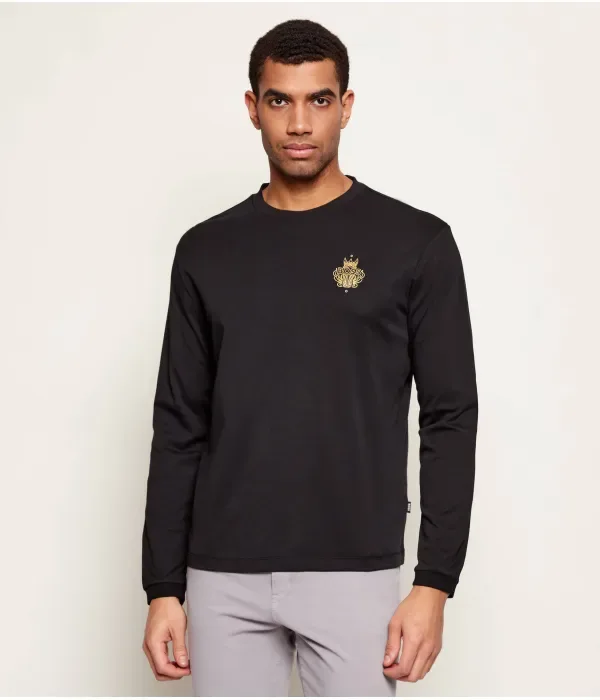 Футболка с длинным рукавом TAN_CNY regular fit Boss, черный