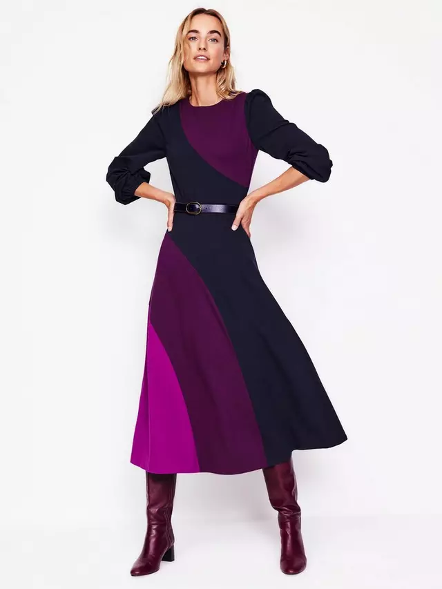 

Платье Boden Colour Block Ponte, разноцветный