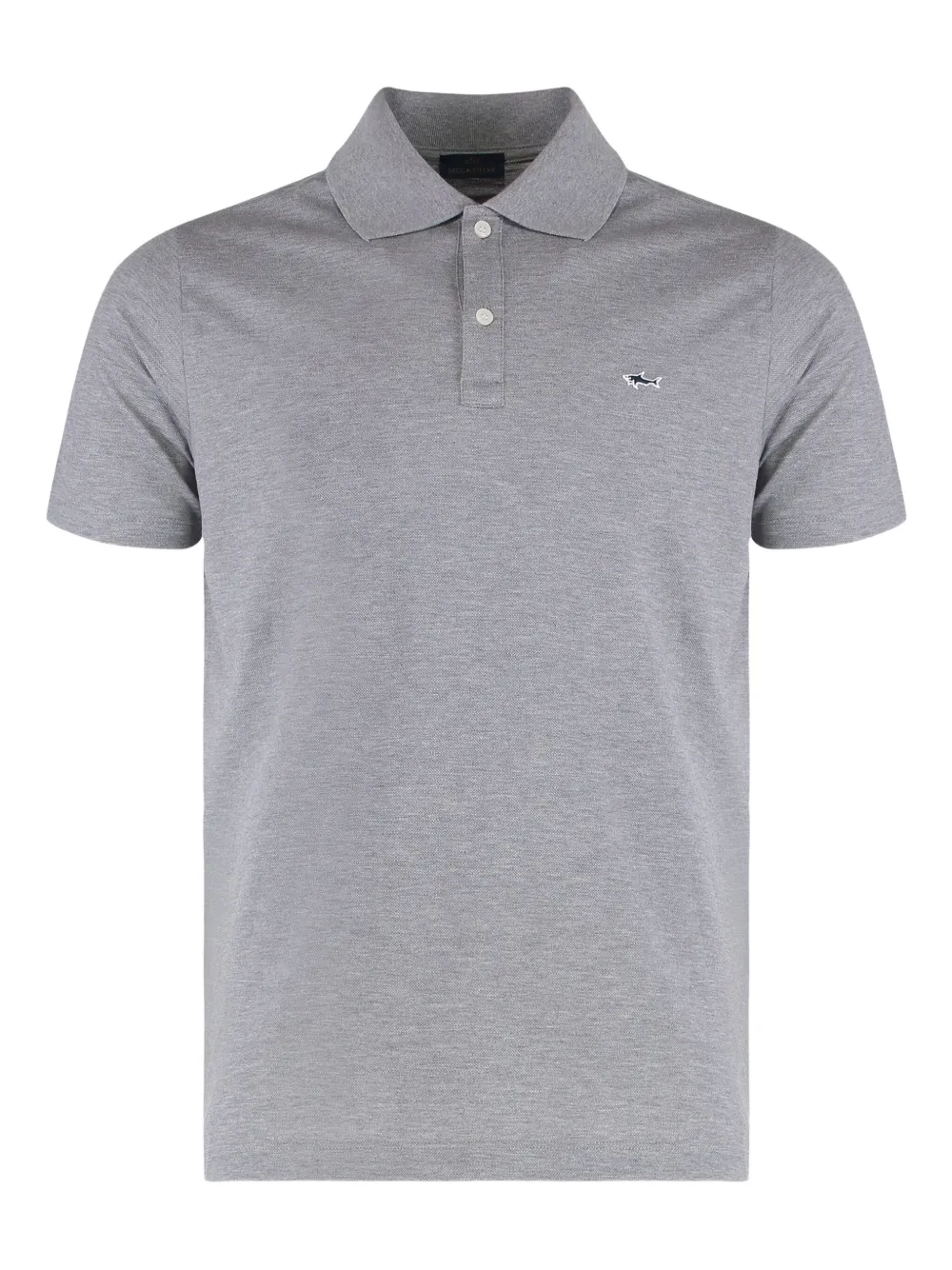 

Поло из пике Paul & Shark, серый