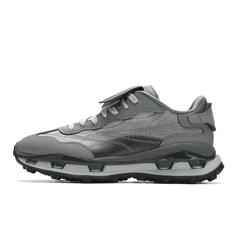 

Износостойкие низкие повседневные туфли KM2, мужские, серые FILA, Alloy Gray/Natural Gray