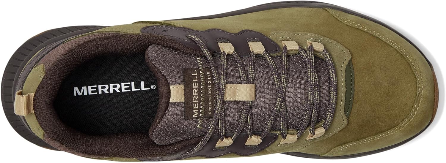 Мужские кожаные кроссовки Merrell Speed Strike 2, Drab — фото 2