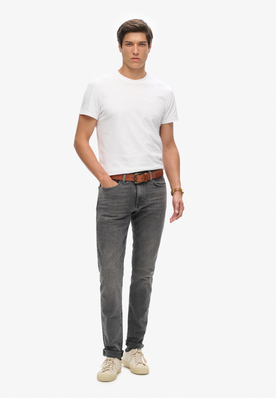 Облегающие джинсы Superdry Vintage Slim, темно-серый — фото 4