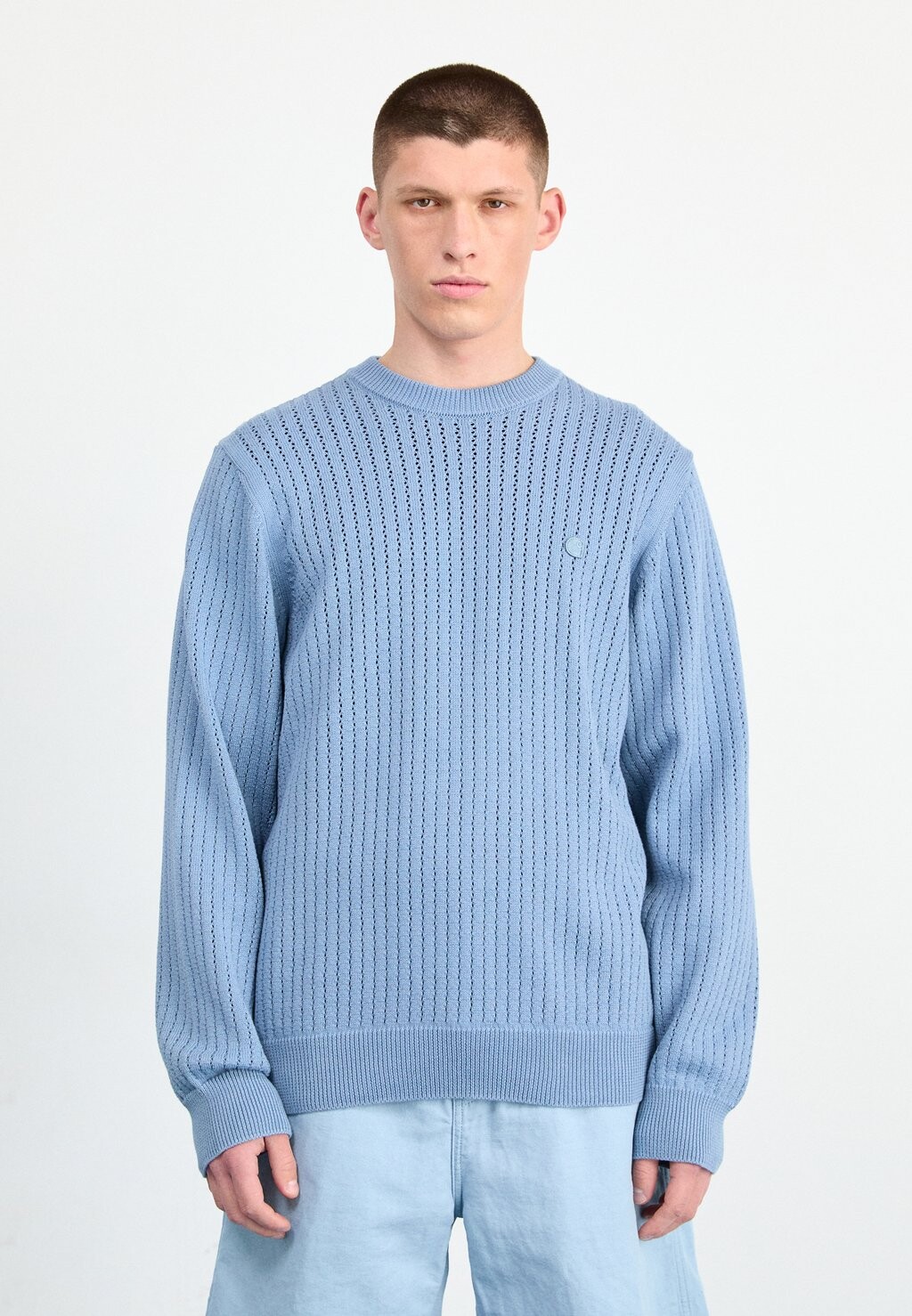 

Вязаный свитер CALEB Carhartt WIP, светло-голубой