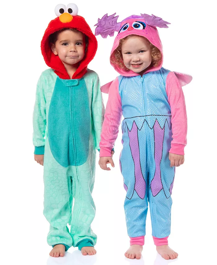

Детский комбинезон для мальчиков Toddler Boys Child's Union Suit без ножек, пижама для сна Sesame Street, красный