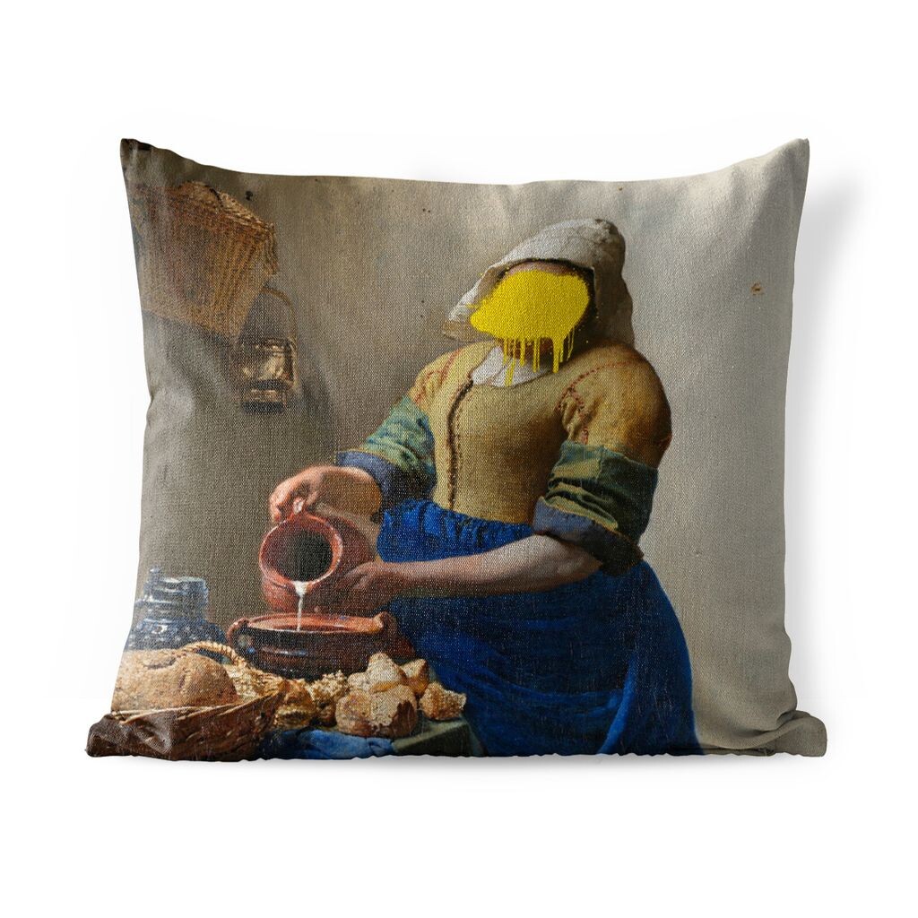 

Уличная подушка MuchoWow - Доярка - Vermeer - Art - 45x45 см - Устойчивость к атмосферным воздействиям - Подушка для отдыха - Чехлы для подушек - Декоративные чехлы для подушек - Декоративные чехлы для подушек, мультиколор