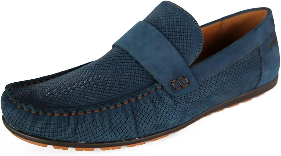 Мужские кожаные мокасины Hollert GATSBY Model 770, Darkblue
