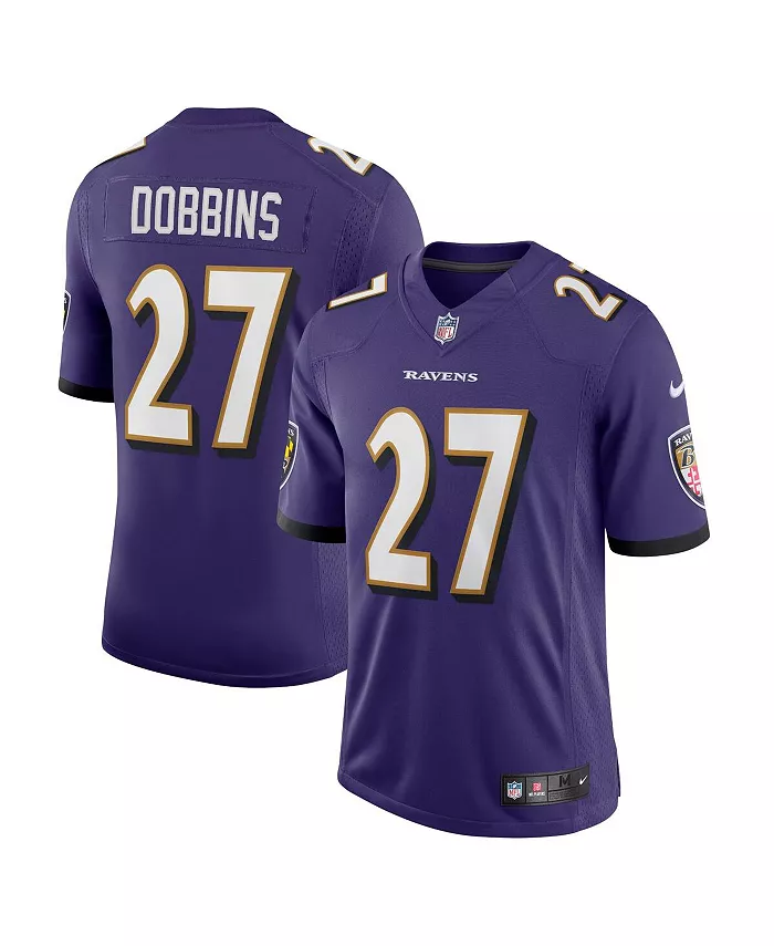 

Мужская футболка Baltimore Ravens Vapor Limited Дж. К. Доббинса Nike, фиолетовый