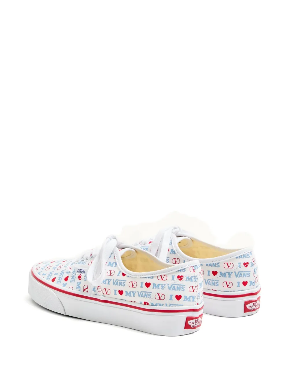 Кроссовки с принтом Love из коллаборации с Vans VALENTINO GARAVANI, белый — фото 4