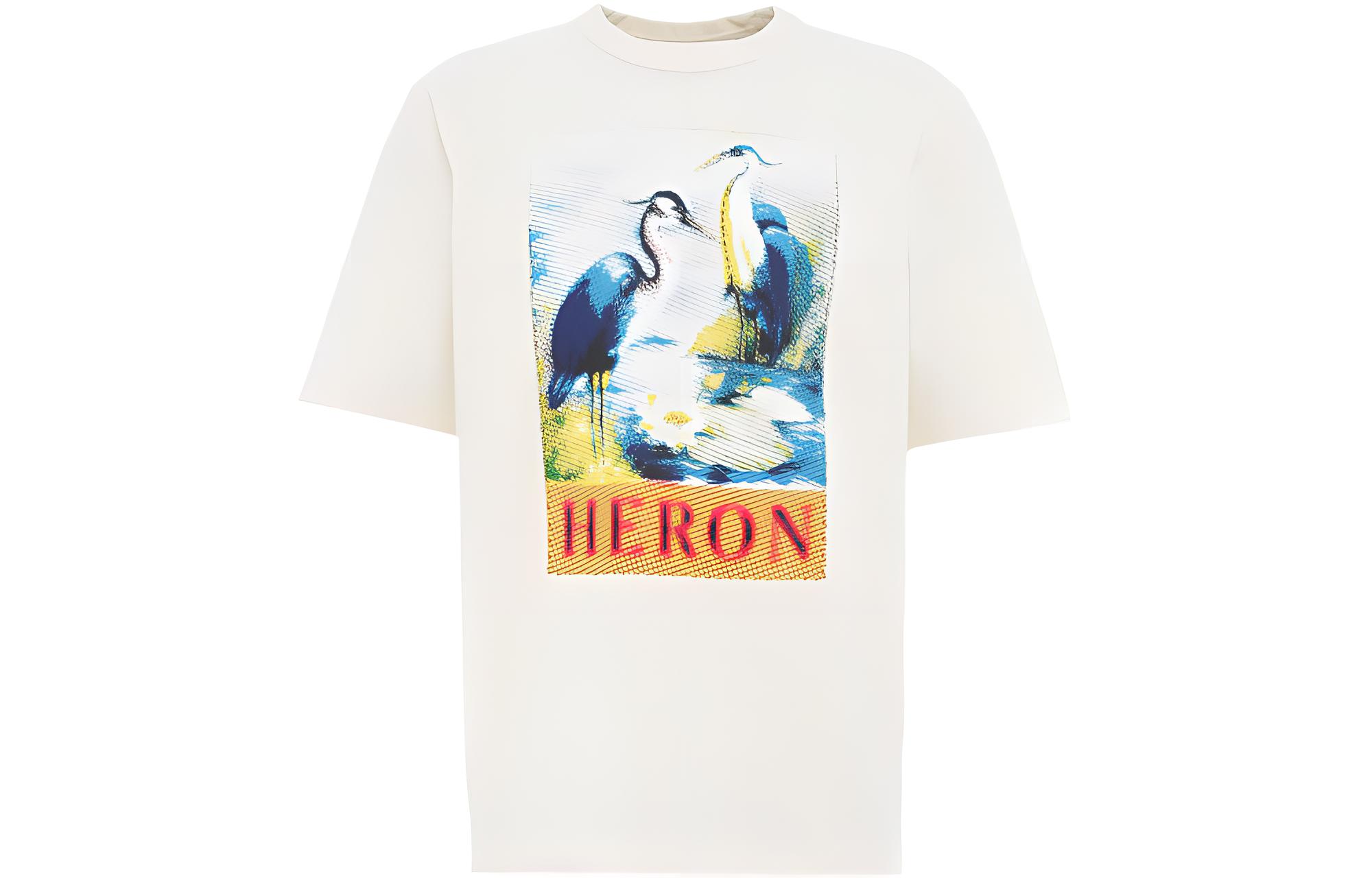 

HERON PRESTON Футболка с коротким рукавом Halftone Heron, белая/темно-синяя