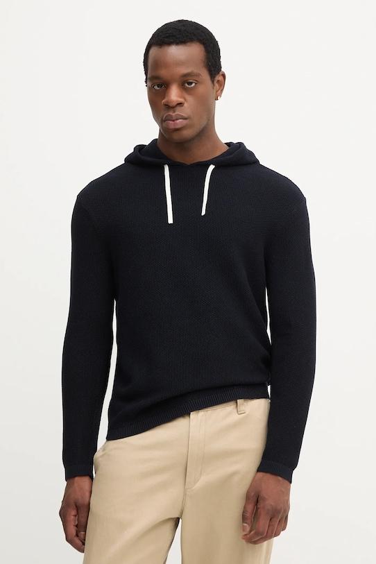 

Хлопковый свитер Armani Exchange, темно-синий