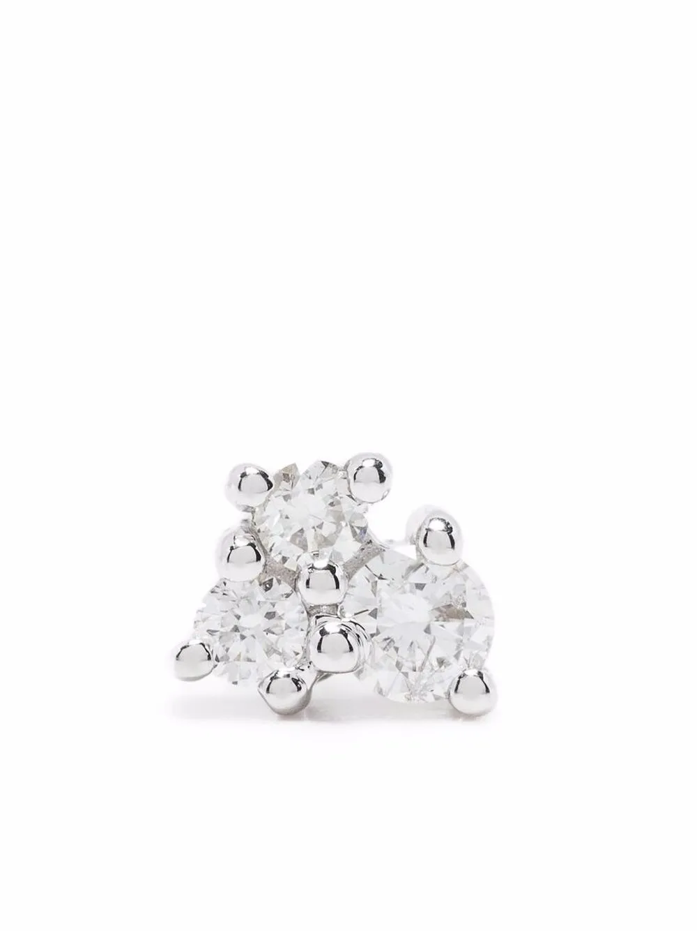 

Серьга из белого золота с бриллиантами Djula, серебяный