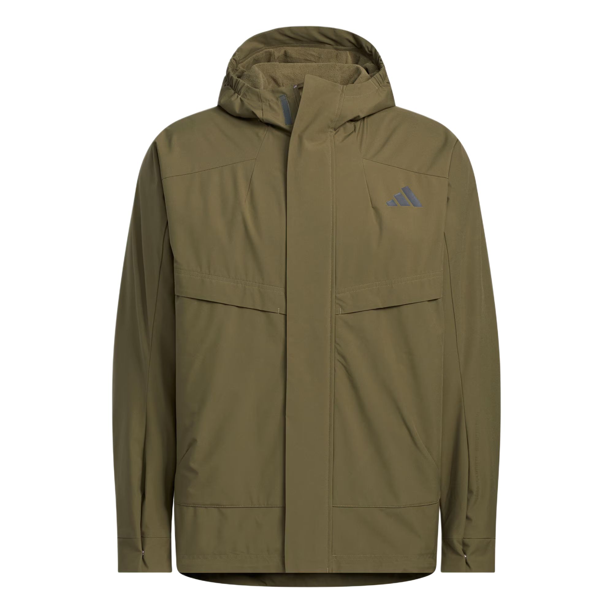 Adidas Современная технологичная утепленная куртка мужская Strata Olive Green — фото 3