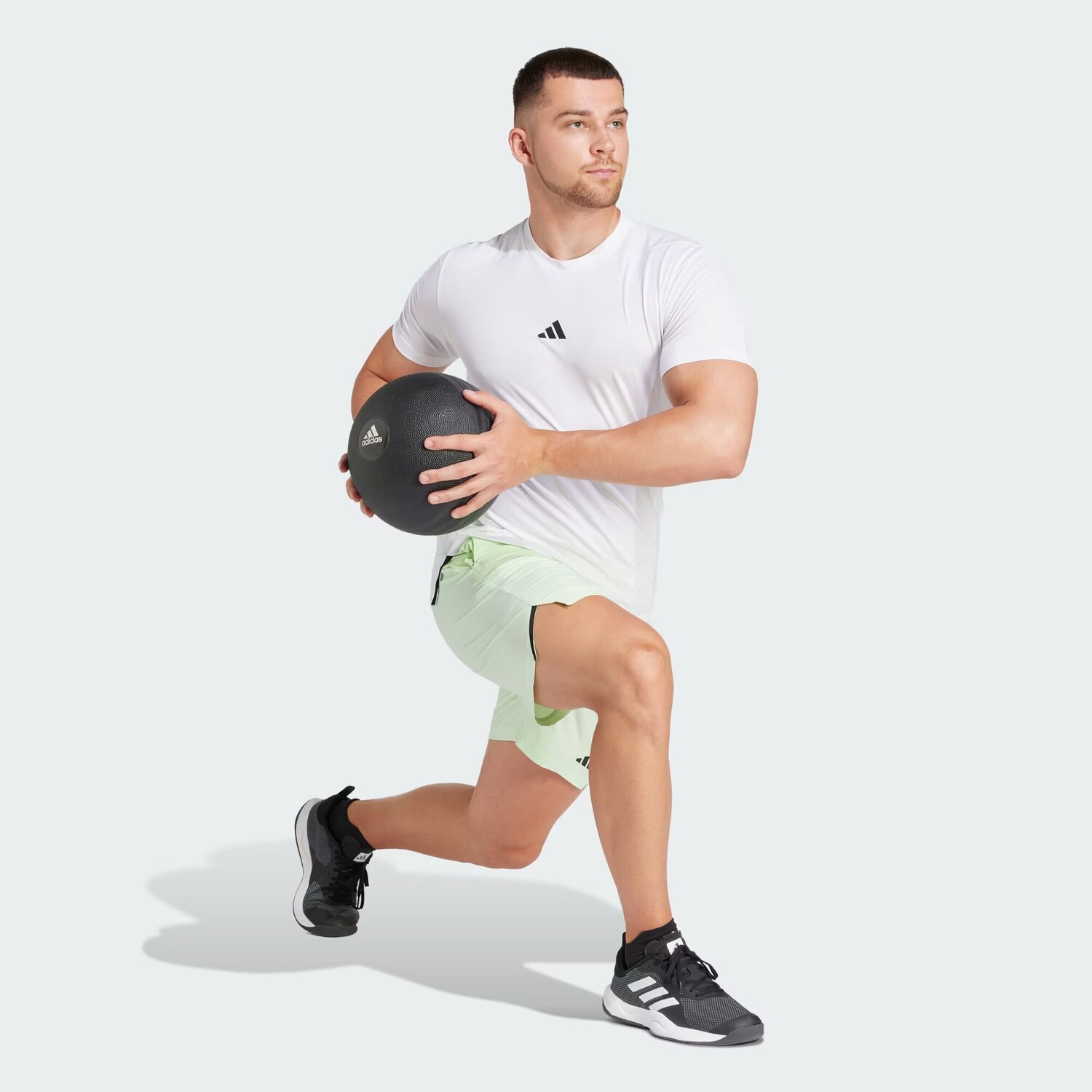 Футболка для тренировок и тренировок Adidas, цвет White — фото 3