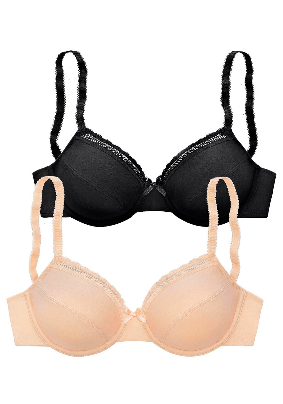 

Бюстгальтер на косточках NUANCE T-shirt Bra, цвет beige/black