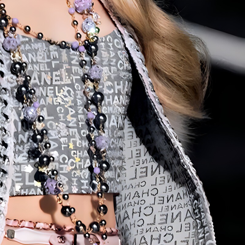 Жилет женский Chanel, серебряный — фото 4