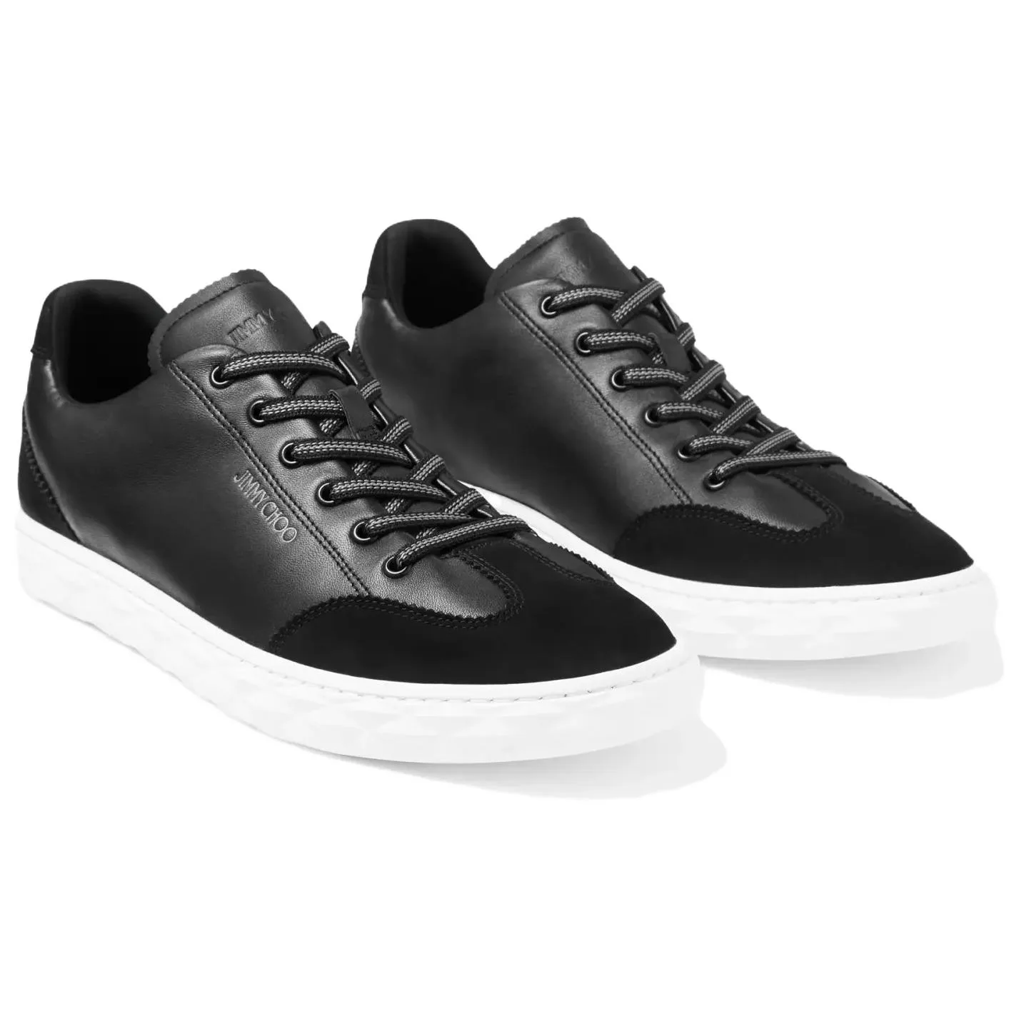 Jimmy Choo Кроссовки Diamond Light Flex/M Diamond Light Flex/M Leather Low top мужские черные — фото 4