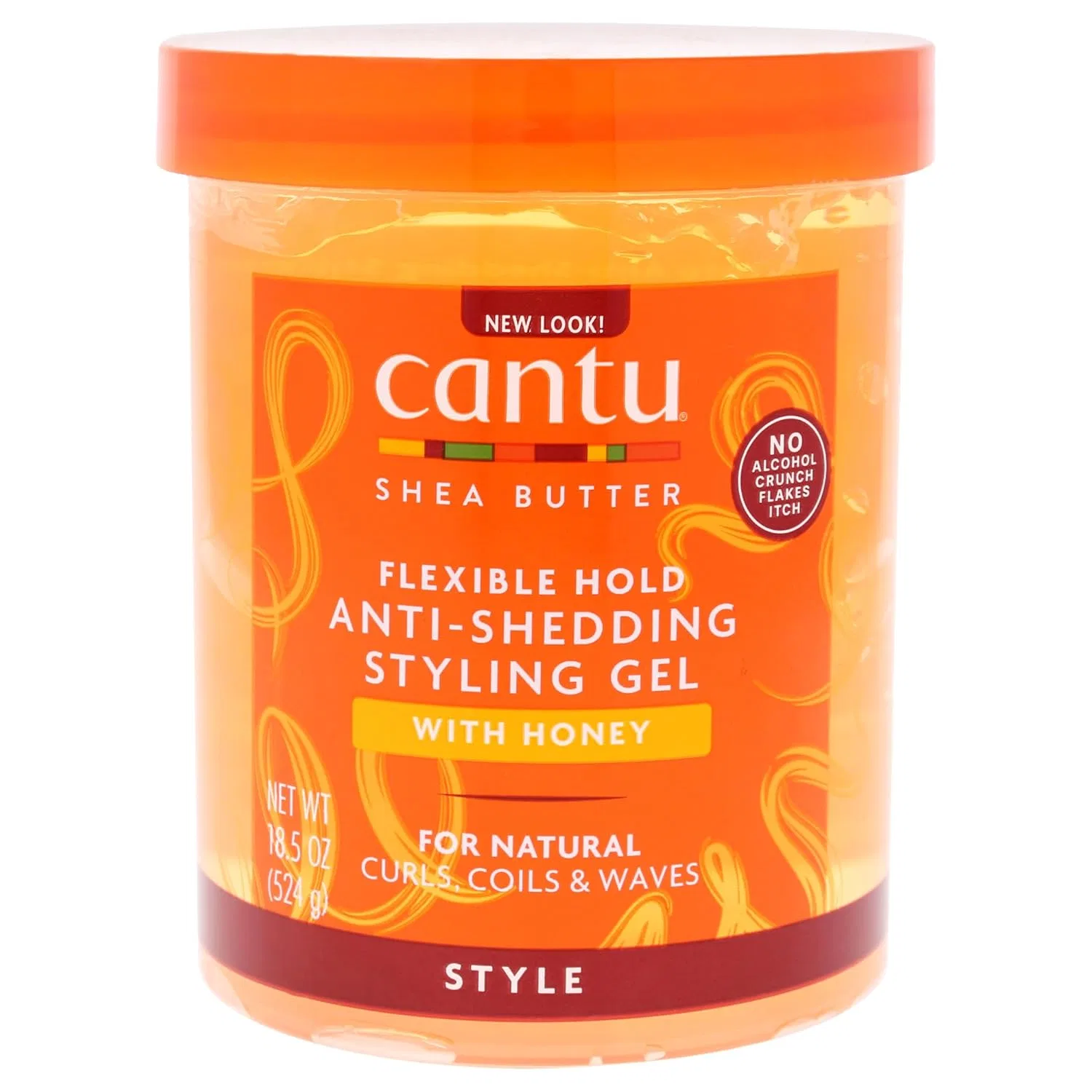 Гель для укладки волос CANTU Shea Butter Flexible Hold Anti-Shedding с медом, 524 г Cantu