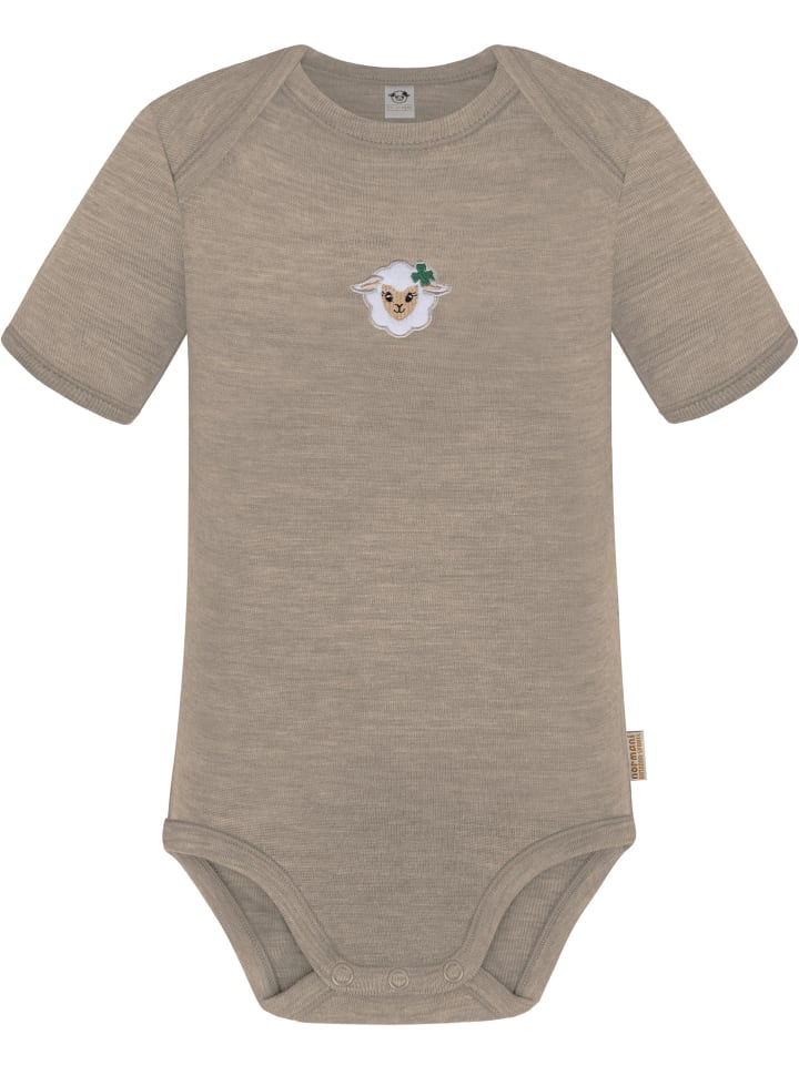 

Normani Outdoor Sports Детский боди с короткими рукавами из мериносовой шерсти, цвет Тауранга, бежевый