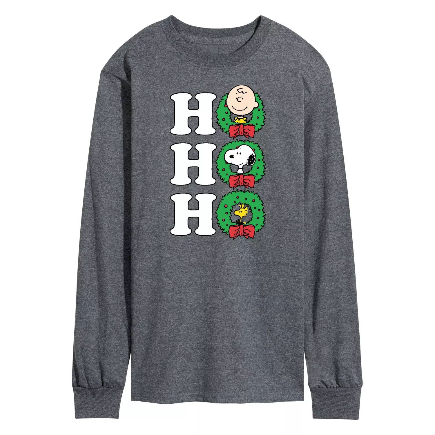 

Мужская футболка с длинным рукавом Peanuts Ho Ho Ho Licensed Character