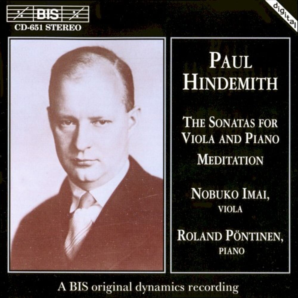 

Диск CD Hindemith: The Sonatas for Viola and Piano / Meditation - Paul Hindemith, Nobuko Imai, Roland Pöntinen