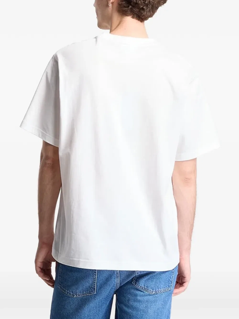 Футболка Lacoste с нашивкой-логотипом, круглый вырез, короткие рукава, белый — фото 3