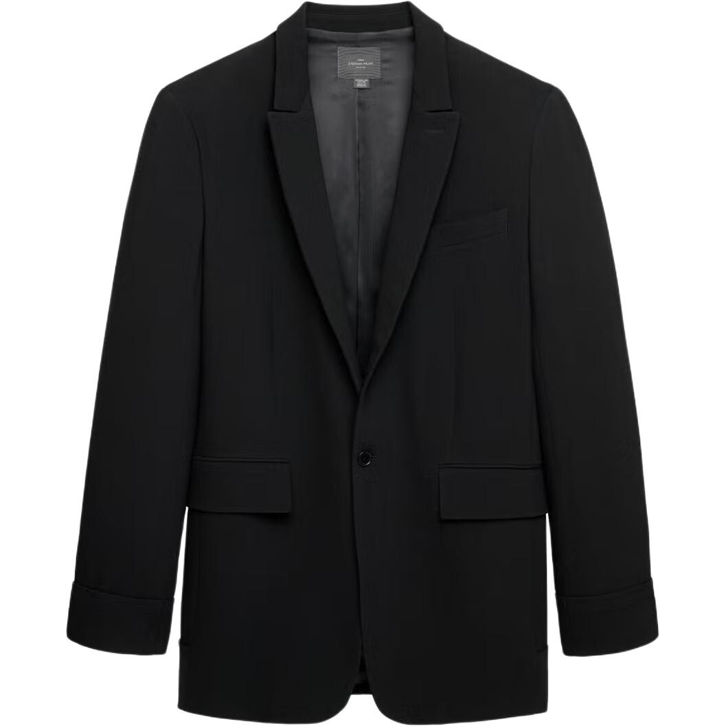 

Стефано Пилати коллаборация деловой костюм мужской черный Zara