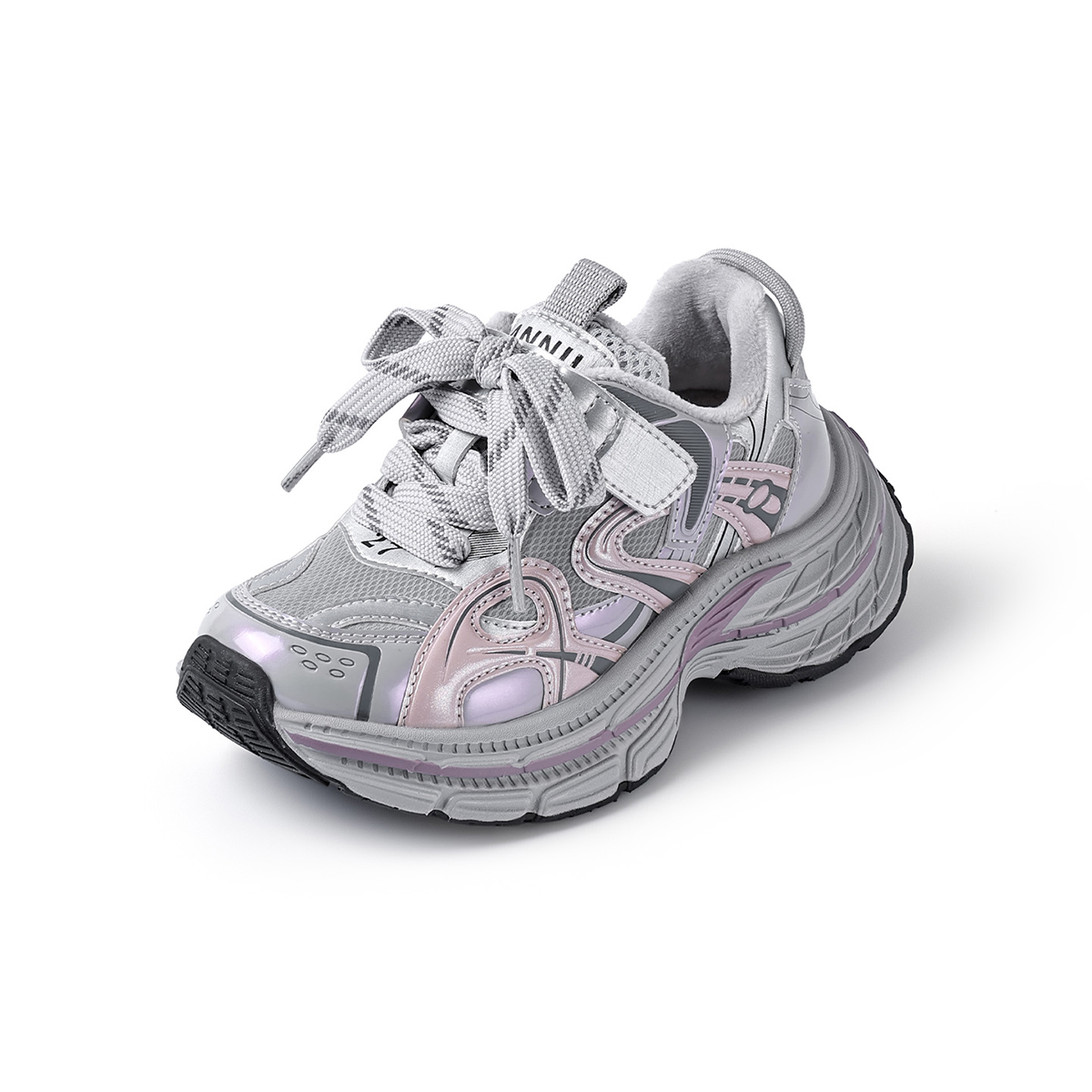 Детские низкие непромокаемые походные кроссовки Slip Resistant, Abrasion Resistant, Waterproof Annil, a розовый[5681 fleece-lined][, consider 1 size up] — фото 4