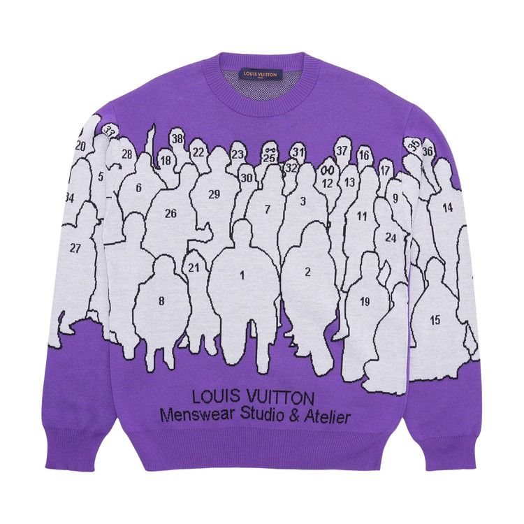

Свитер Louis Vuitton Studio Jacquard Crewneck Sweater, Purple