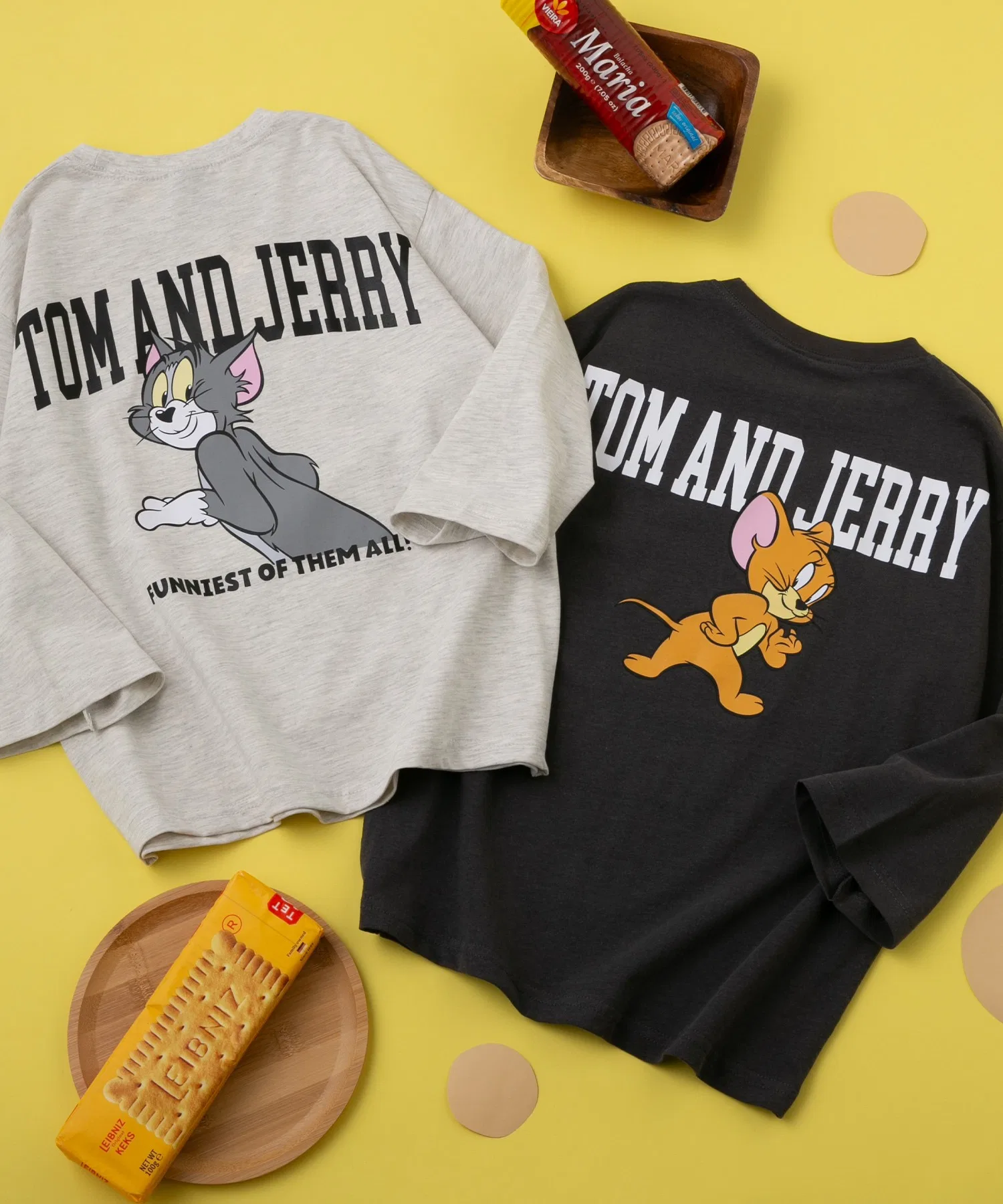 Детская футболка с принтом Tom&Jerry TOM&JERRY белая — фото 3