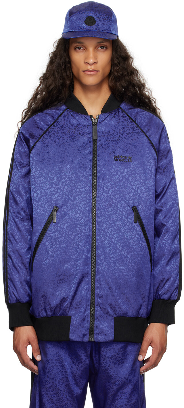 

Moncler Genius Синий пуховик Seelos Moncler x adidas Originals