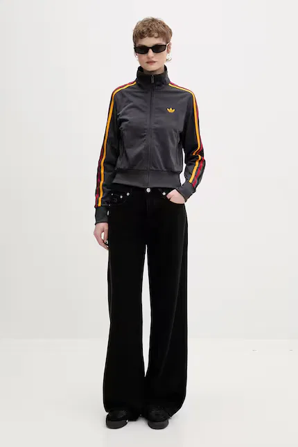 Толстовка на молнии Adidas Originals, серый — фото 2