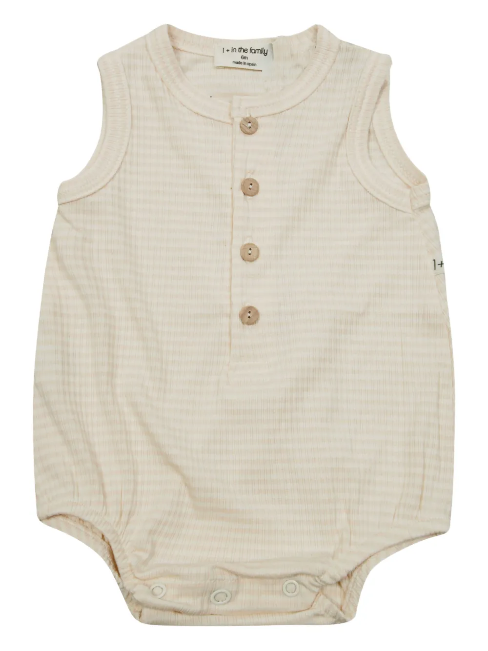 

Полосатый комбинезон на пуговицах 1 + In The Family, бежевый