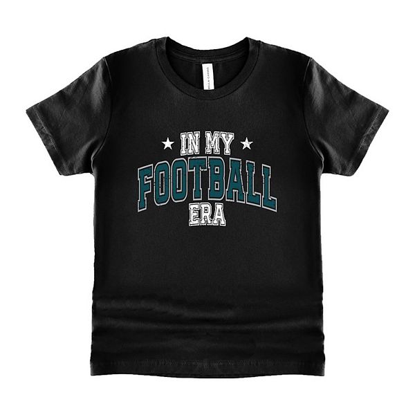 Футболка с принтом In my football era, зеленая, молодежная The Juniper Shop, Black