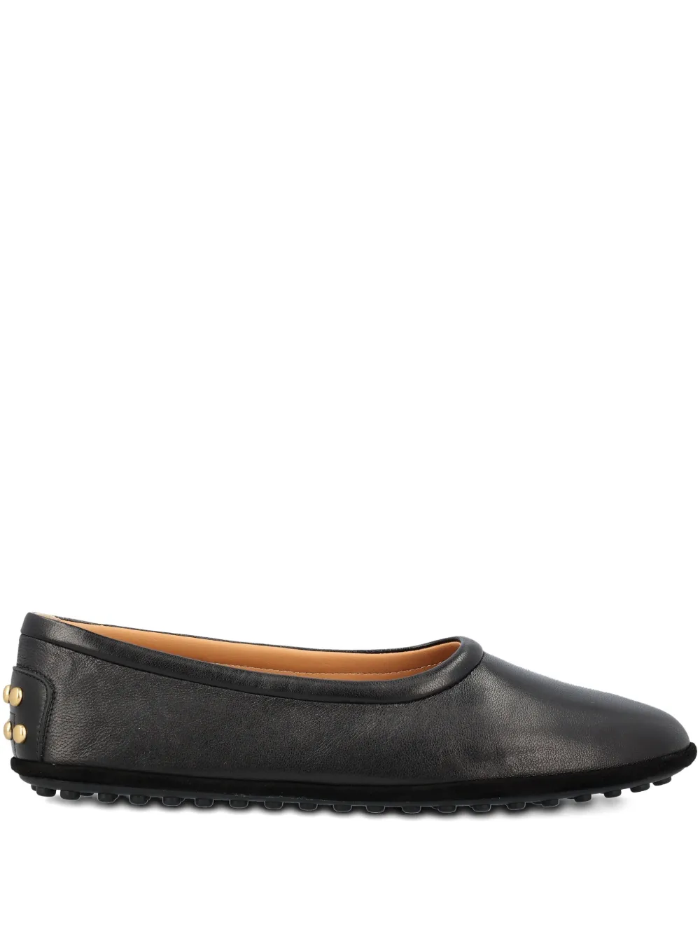Балетки с декоративными заклёпками Tod'S, черный
