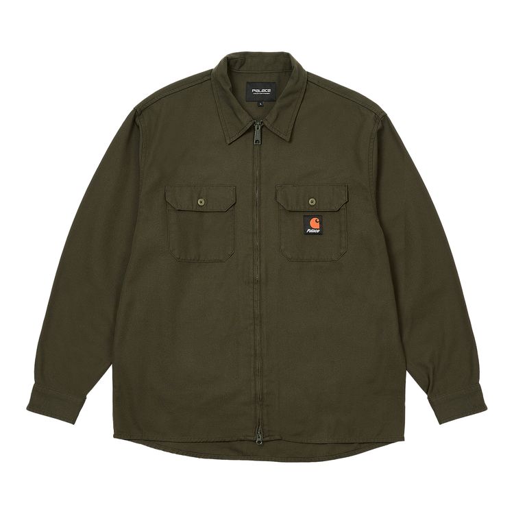 

Рубашка Palace x Carhartt WIP Milford Shirt 'Plant', зеленый