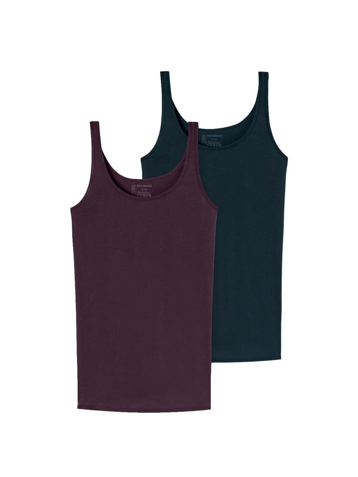 

Майка Schiesser / 95/5 Organic Cotton, цвет pflaume/nachtblau