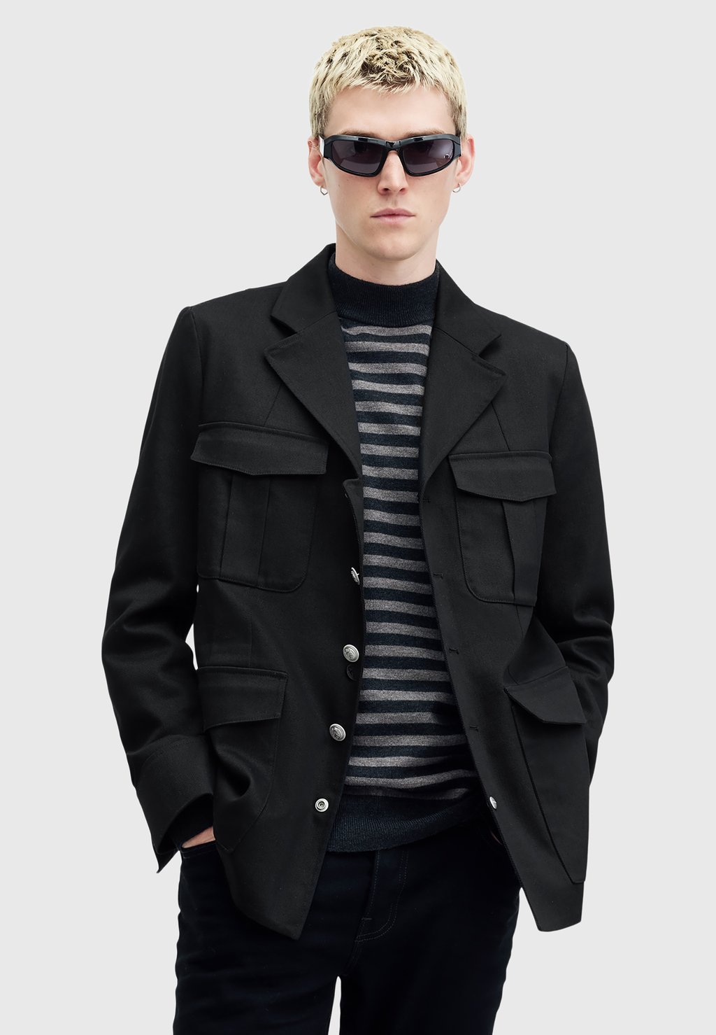 

Джинсовая куртка ELDON AllSaints, черный