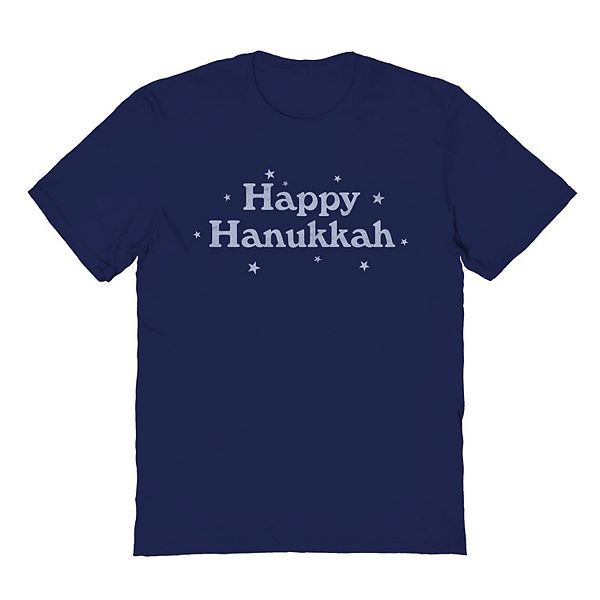 

Мужская футболка с принтом Happy Hanukkah Stars Licensed Character