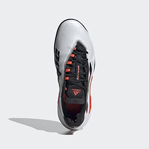 Мужская теннисная обувь Adidas Barricade Clay, белый/черный/красный — фото 4