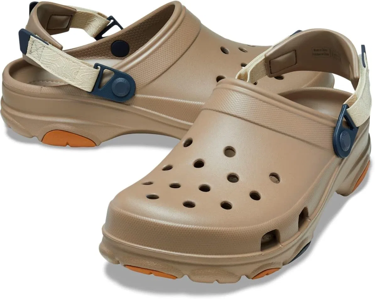 Классические универсальные сабо Crocs унисекс, Khaki Multi — фото 4
