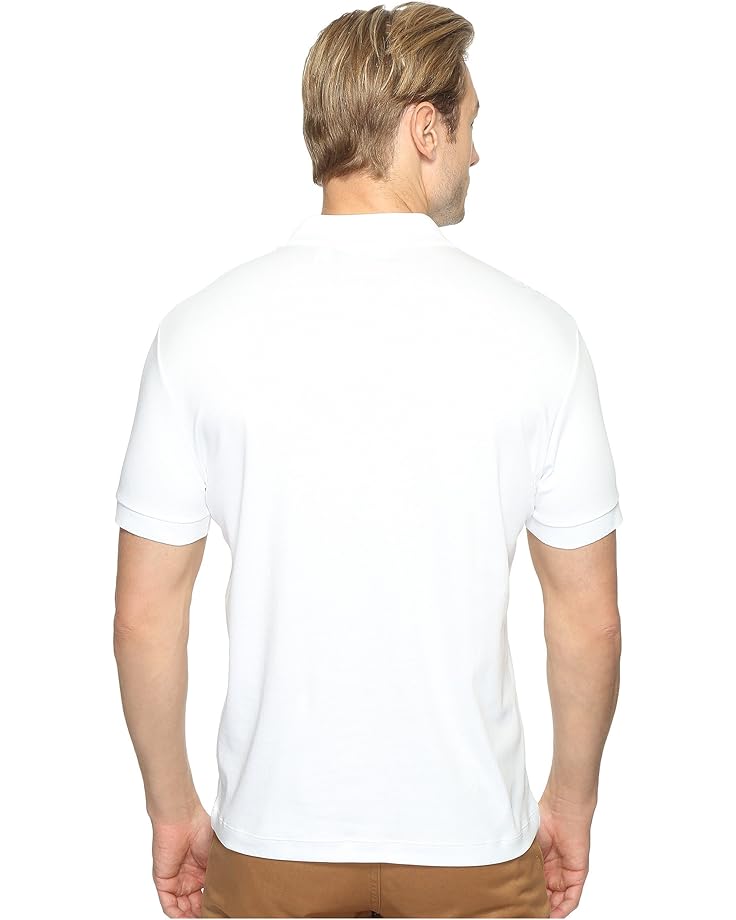 Поло Lacoste Ultra Soft Cotton Pima Jersey Polo Shirt, белый — фото 3