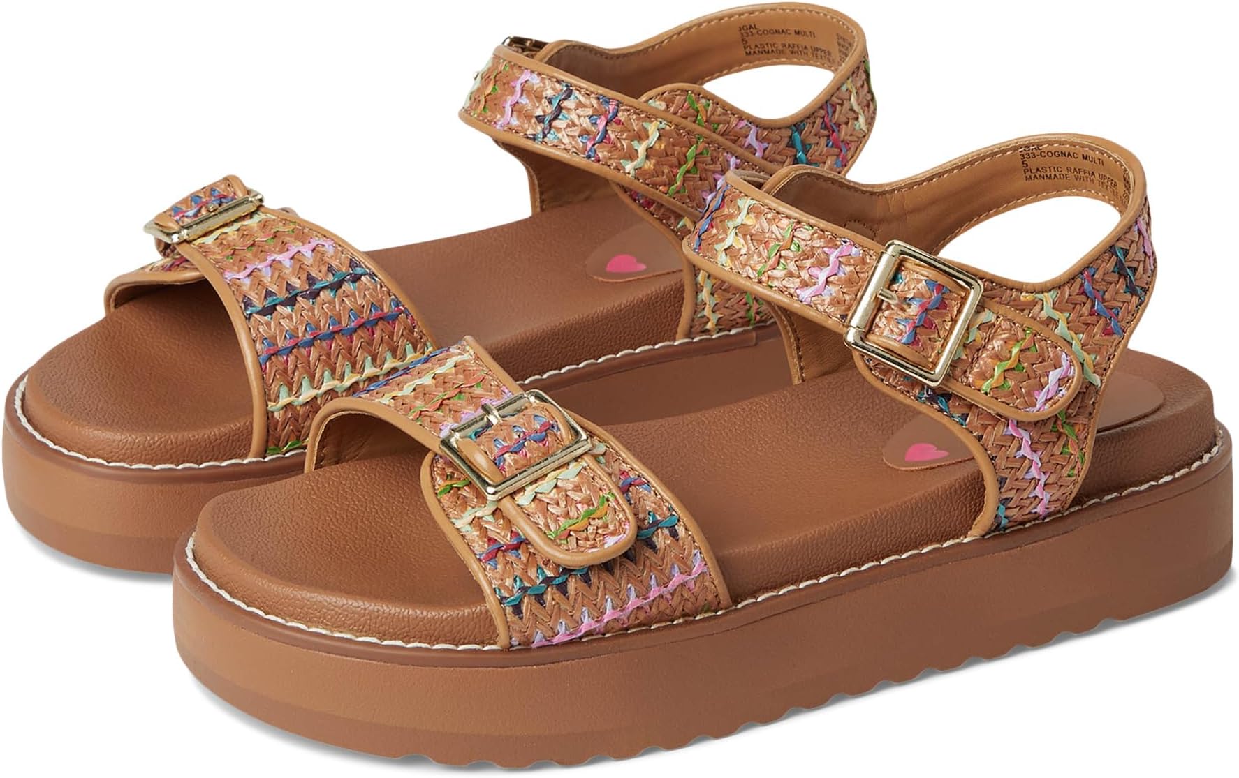

Сандалии Steve Madden Kids Gal, Cognac Multi