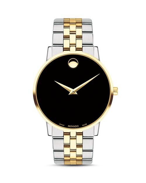 

Двухцветные часы Museum Classic, 40 мм Movado, цвет Multi