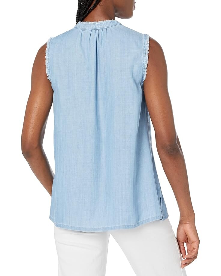 

Топ Tommy Bahama Chambray All Day Sleeveless Top, цвет Light Storm Wash