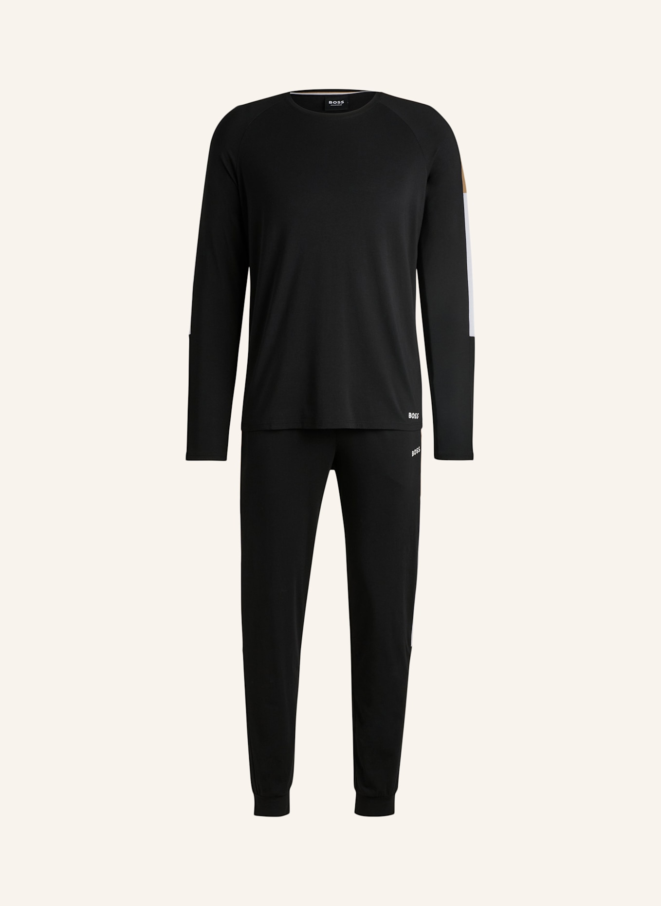 

Пижамный комплект Balance Long Set Regular Fit Boss, черный