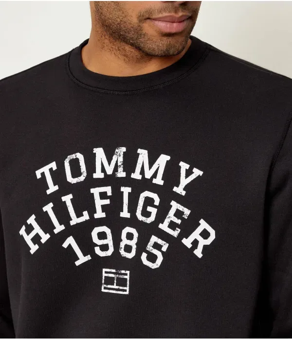 Толстовка regular fit Tommy Hilfiger, черный — фото 4