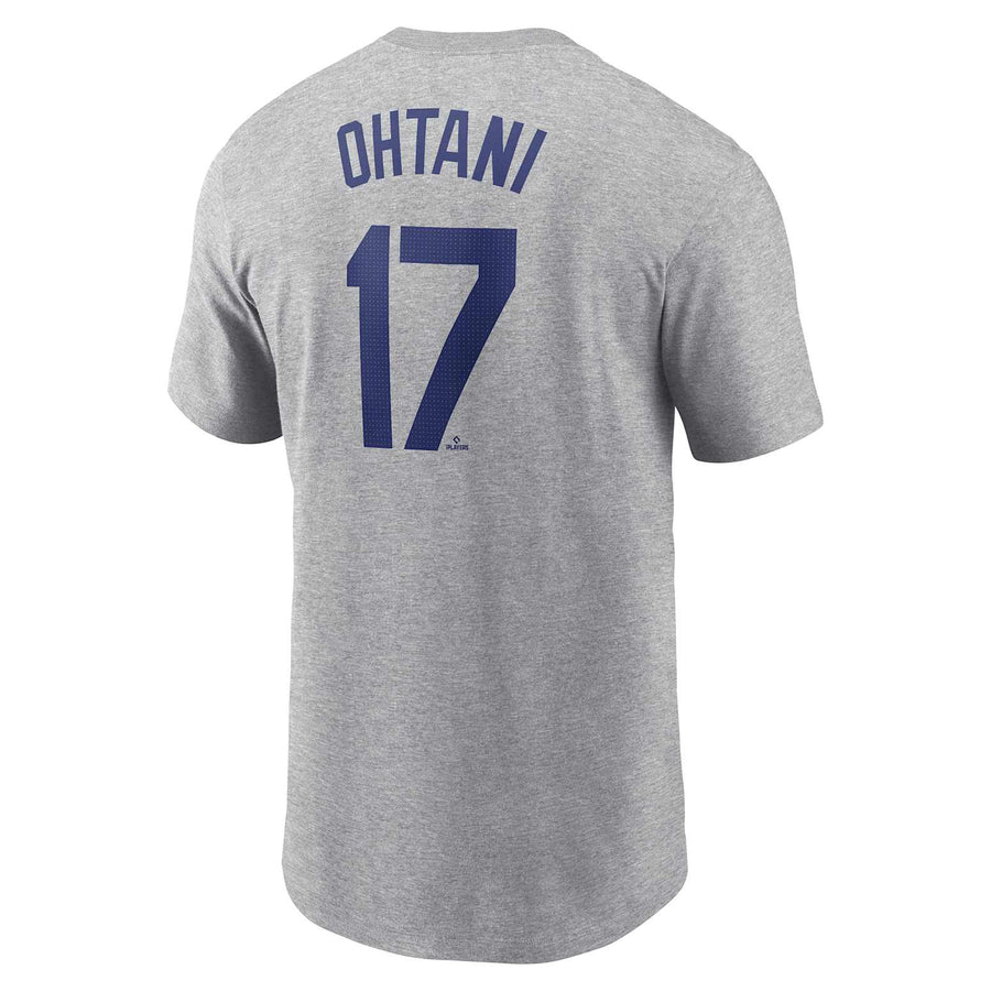 Футболка Nike MLB Los Angeles Dodgers Shohei Ohtani T-shirt 'Dark Grey Heather', серый — фото 2