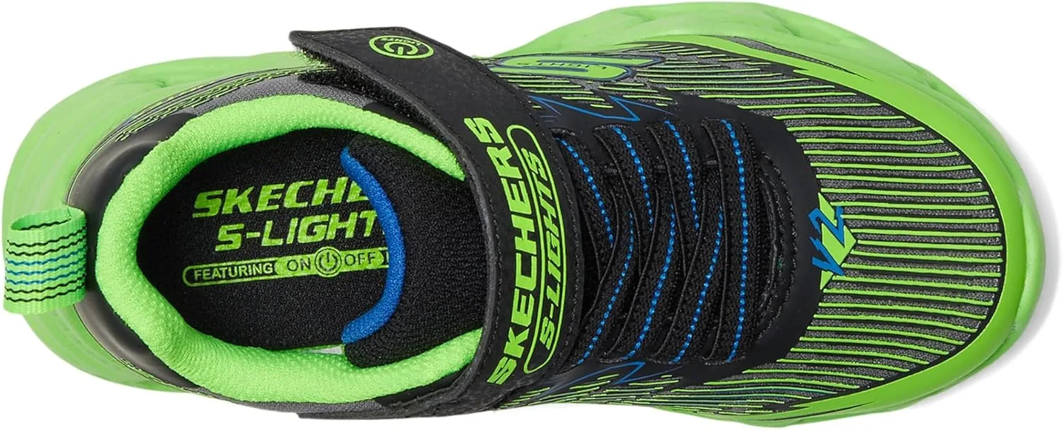 Детские кроссовки Skechers Hypno-Splash, черный/салатовый — фото 2