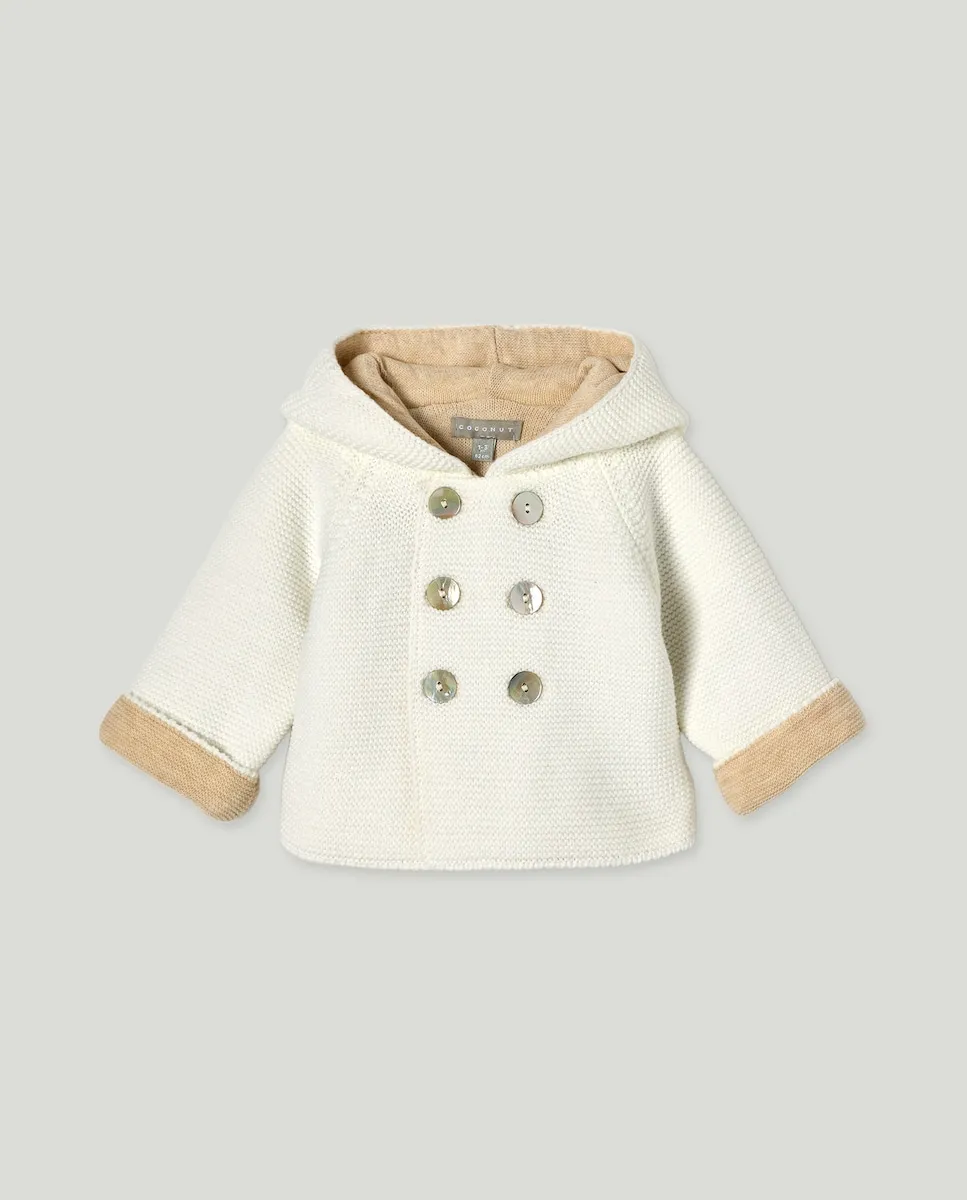 

Двухцветное детское пальто с контрастной отделкой Coconut El Corte Inglés